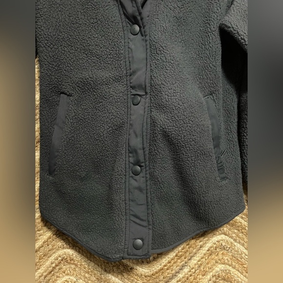 5.11 Tactical Women's FRANCES FLEECE COAT with Hood, Size Small, Dark Grey - Picture 3 of 13